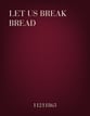 Let Us Break Bread SATB choral sheet music cover